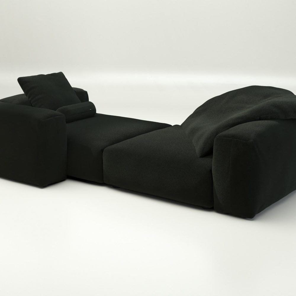 vetsak | Sofa Set 02 XLarge - loop loop - mousse | Modular Sofa | 3.5 Seater | Big Sofa