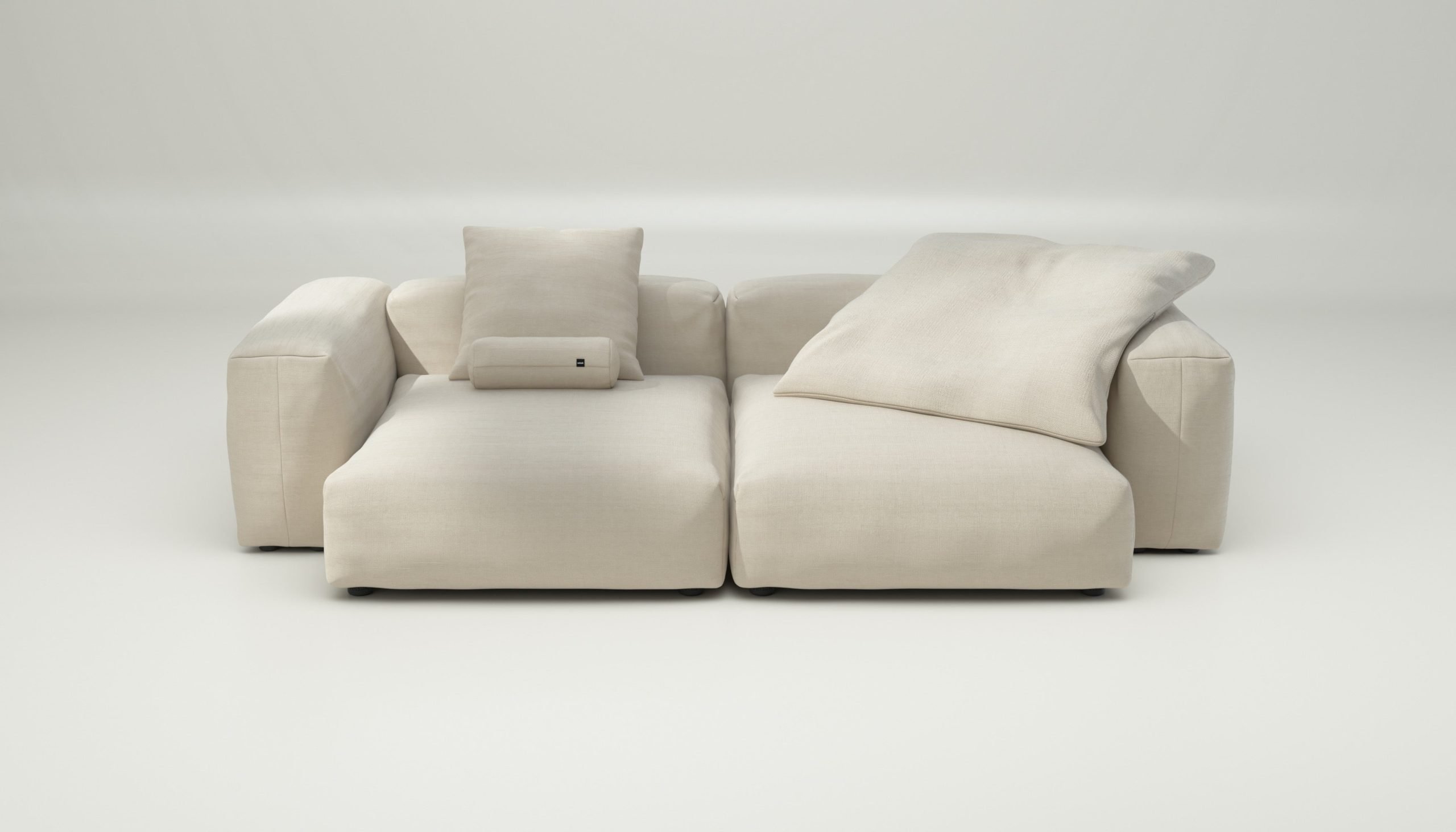 vetsak | Sofa Set 02 XLarge - pique - beige | Modular Sofa | 3.5 Seater | Big Sofa