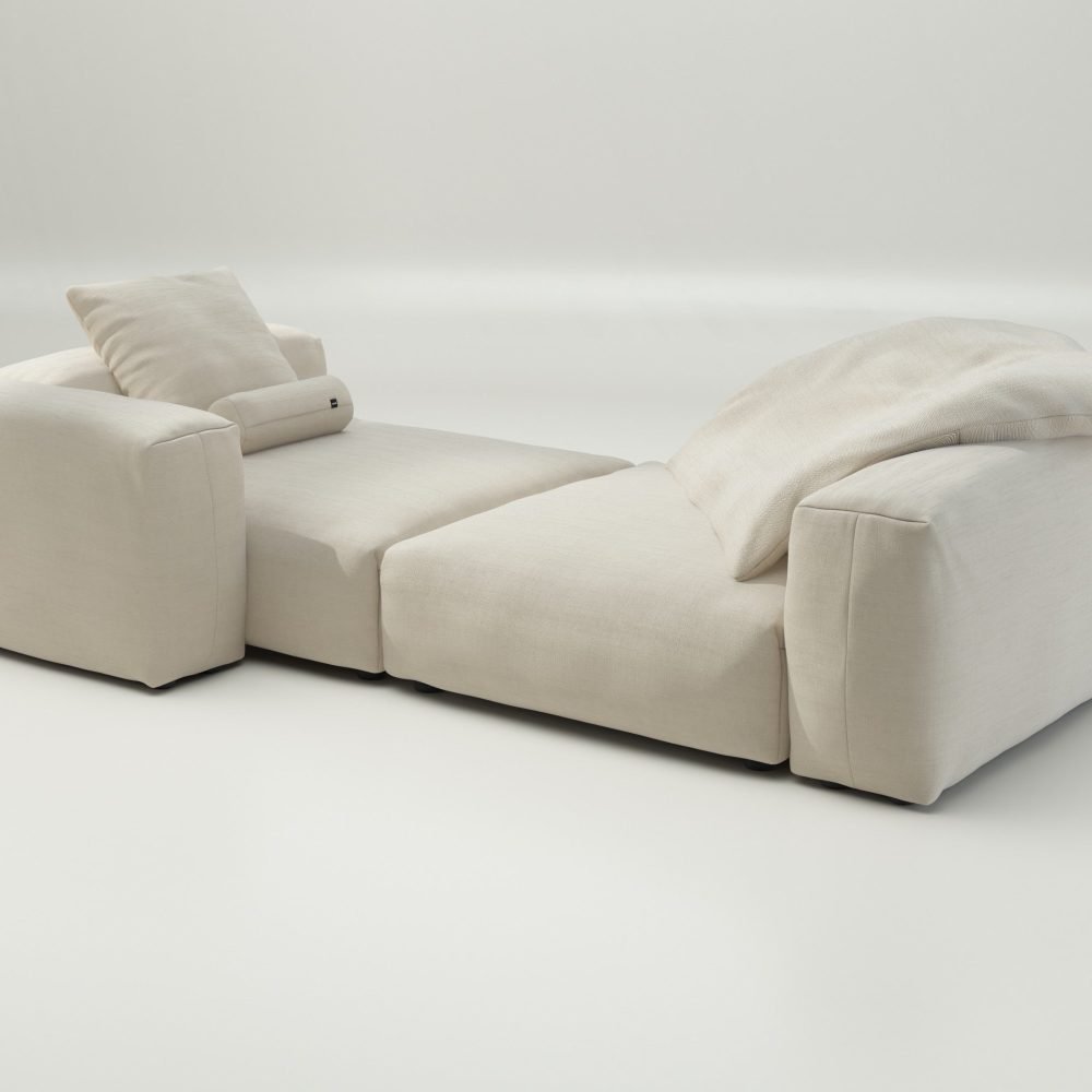 vetsak | Sofa Set 02 XLarge - pique - beige | Modular Sofa | 3.5 Seater | Big Sofa