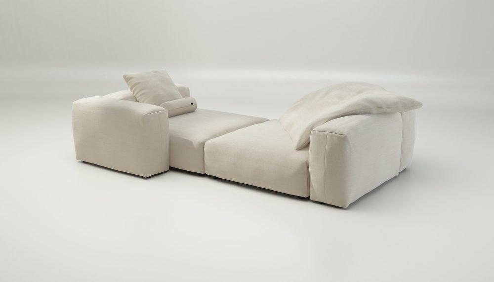 vetsak | Sofa Set 02 XLarge - pique - beige | Modular Sofa | 3.5 Seater | Big Sofa