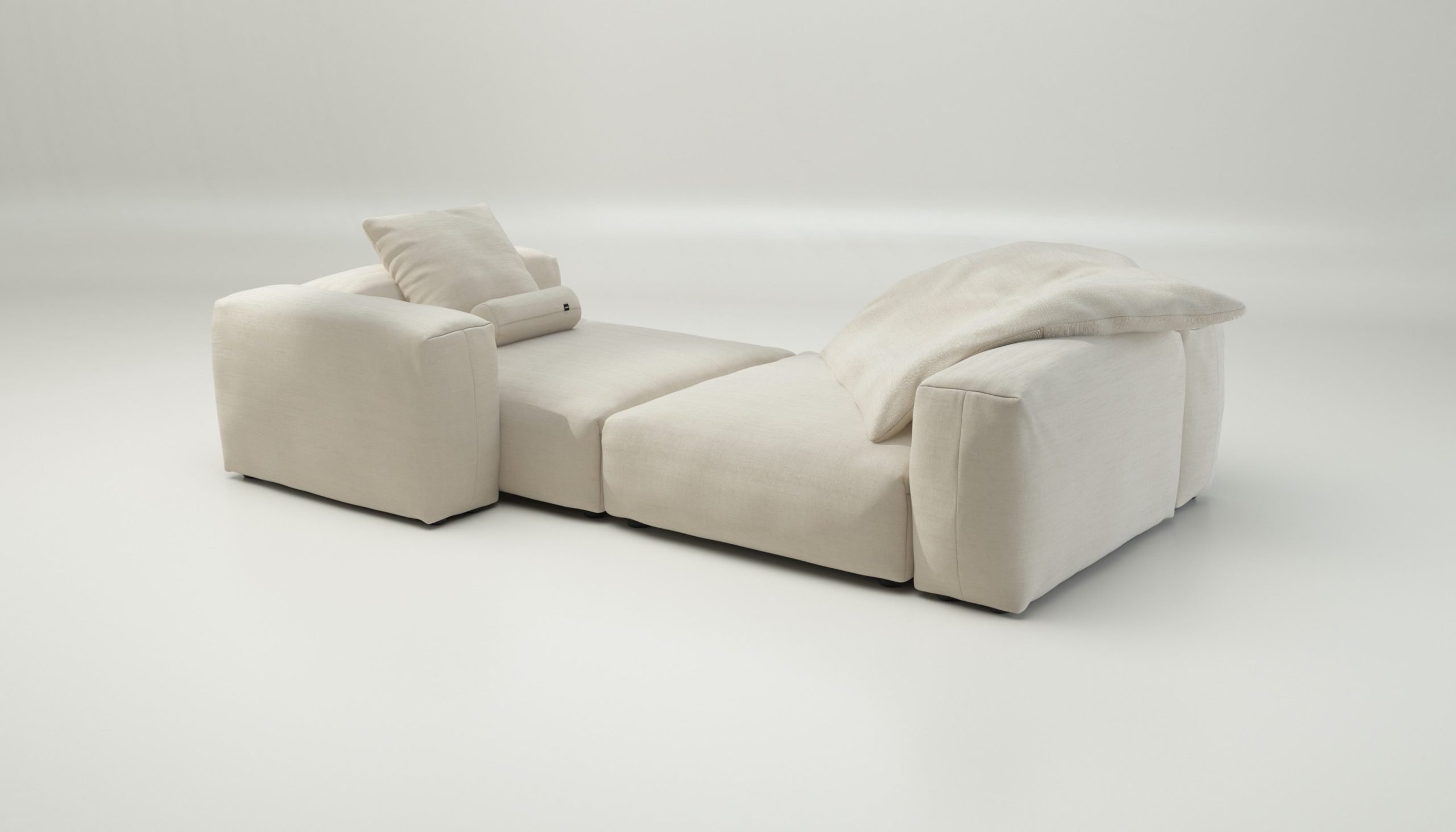 vetsak | Sofa Set 02 XLarge - pique - beige | Modular Sofa | 3.5 Seater | Big Sofa