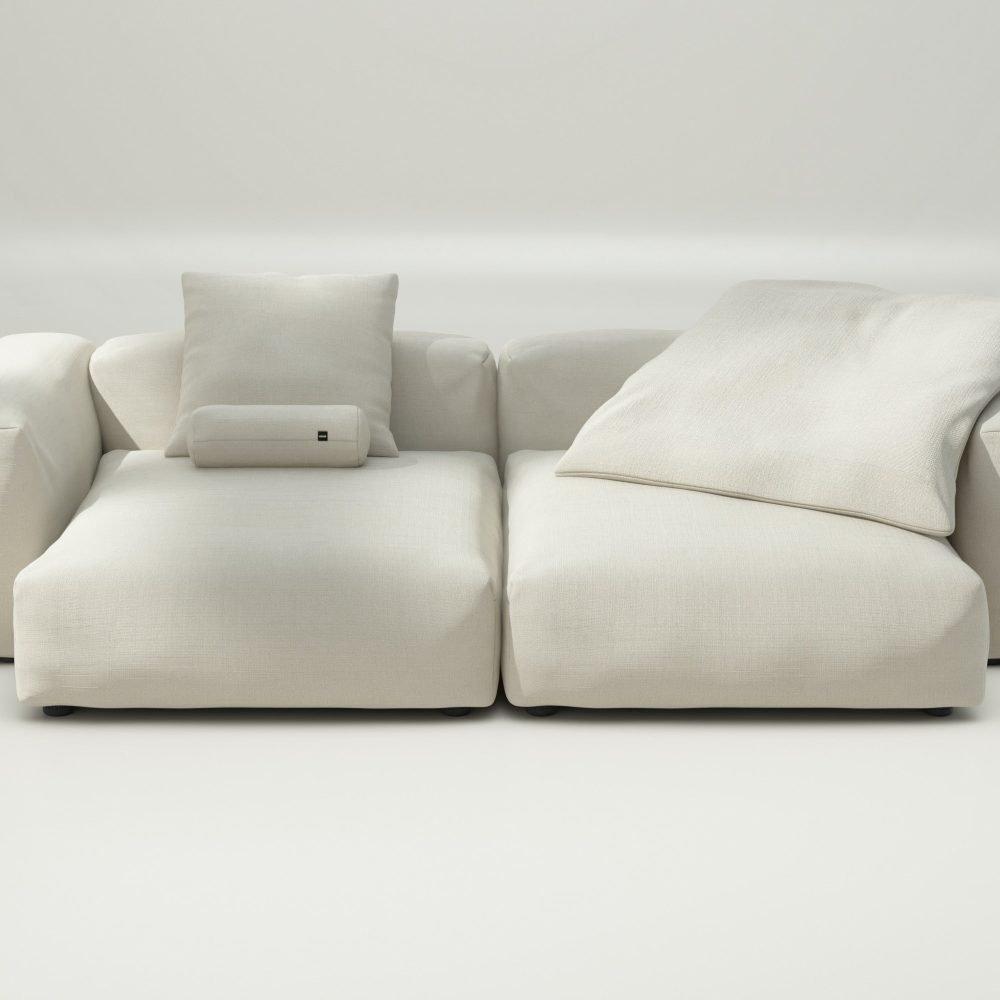 vetsak | Sofa Set 02 XLarge - pique - creme | Modular Sofa | 3.5 Seater | Big Sofa