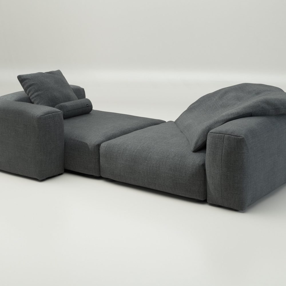 vetsak | Sofa Set 02 XLarge - pique - dark grey | Modular Sofa | 3.5 Seater | Big Sofa