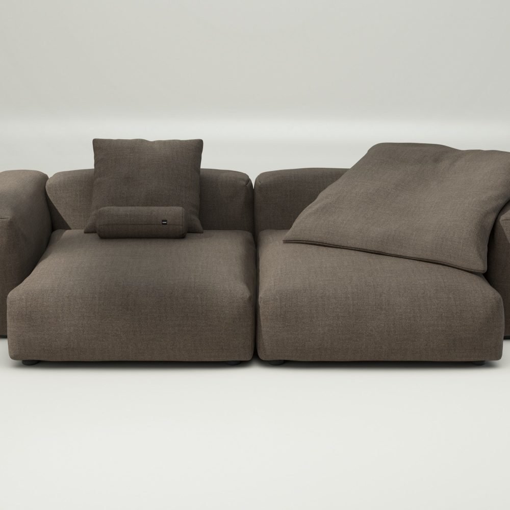 vetsak | Sofa Set 02 XLarge - pique - taupe | Modular Sofa | 3.5 Seater | Big Sofa