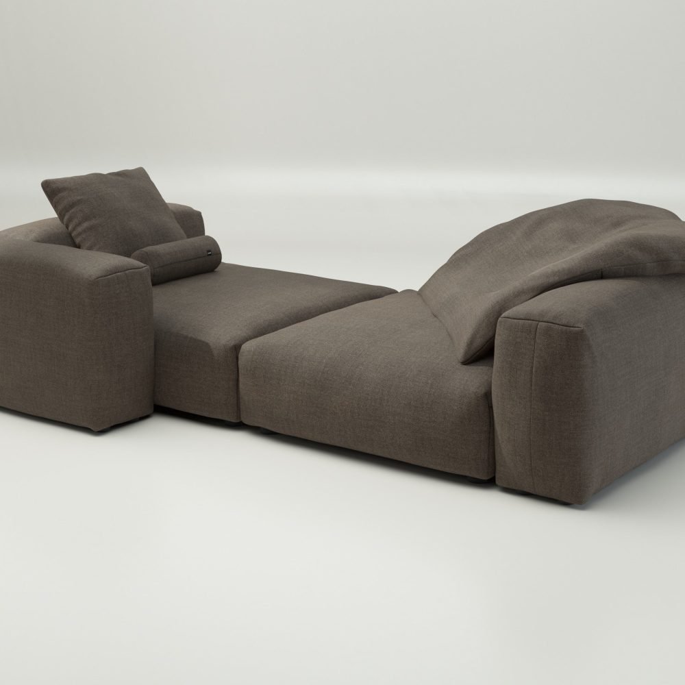 vetsak | Sofa Set 02 XLarge - pique - taupe | Modular Sofa | 3.5 Seater | Big Sofa
