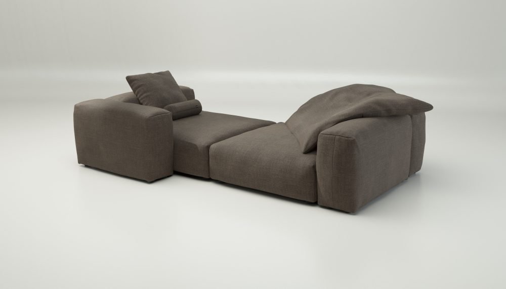 vetsak | Sofa Set 02 XLarge - pique - taupe | Modular Sofa | 3.5 Seater | Big Sofa