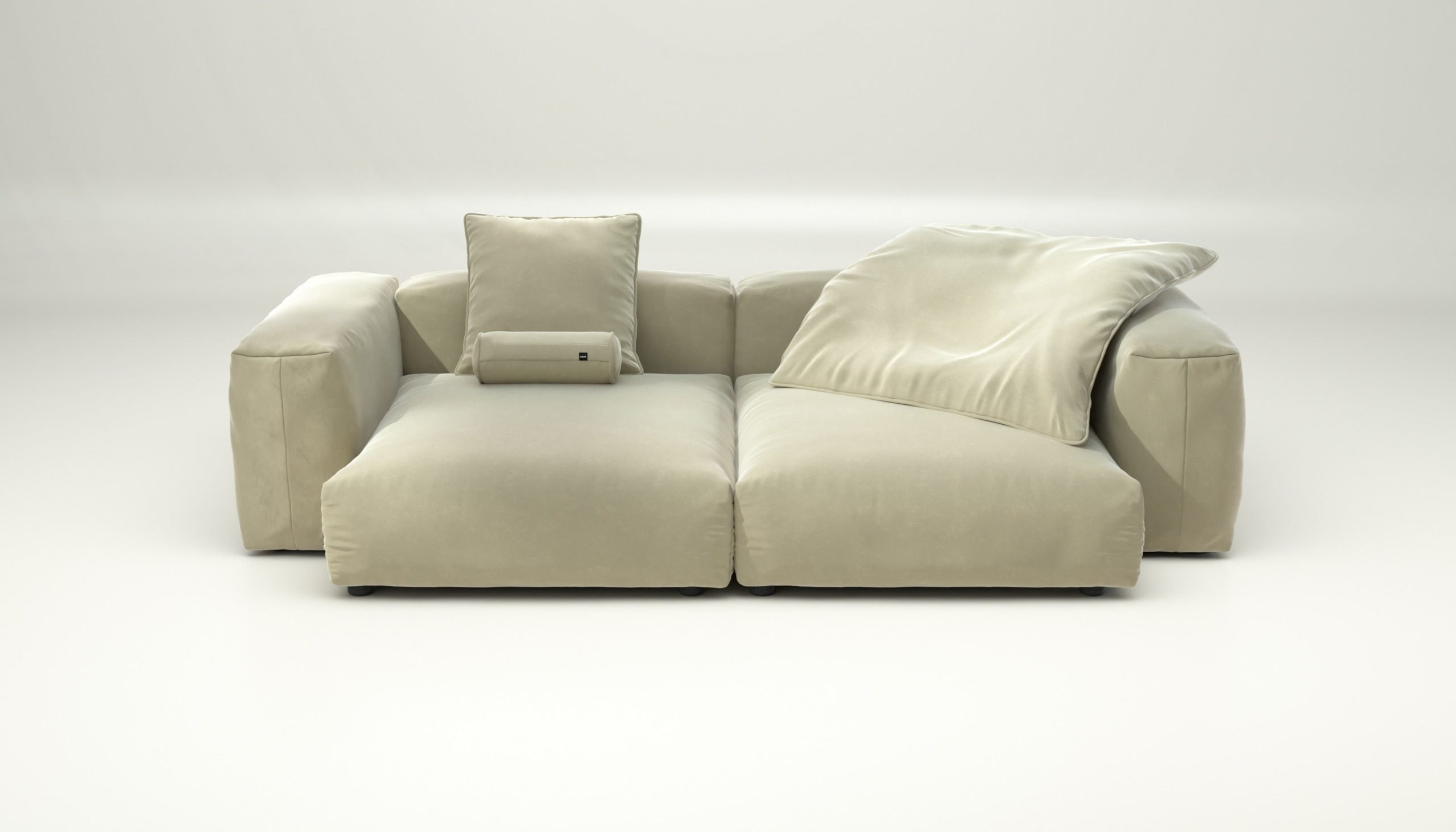 vetsak | Sofa Set 02 XLarge - suave - clay | Modular Sofa | 3.5 Seater | Big Sofa