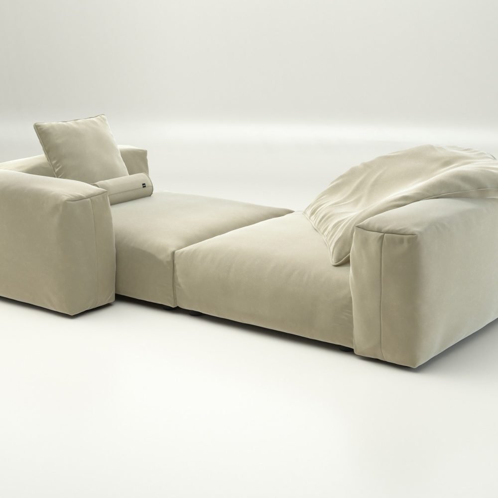 vetsak | Sofa Set 02 XLarge - suave - clay | Modular Sofa | 3.5 Seater | Big Sofa