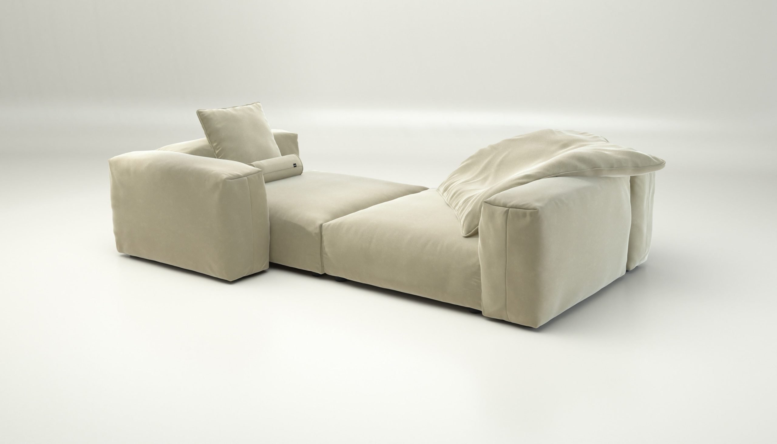 vetsak | Sofa Set 02 XLarge - suave - clay | Modular Sofa | 3.5 Seater | Big Sofa