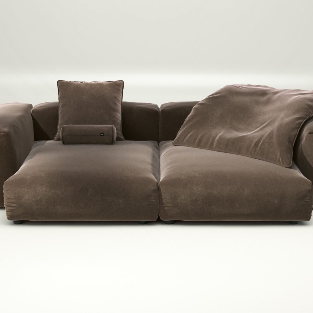 vetsak | Sofa Set 02 XLarge - suave - espresso | Modular Sofa | 3.5 Seater | Big Sofa