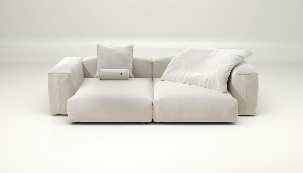 vetsak | Sofa Set 02 XLarge - suave - pearl | Modular Sofa | 3.5 Seater | Big Sofa