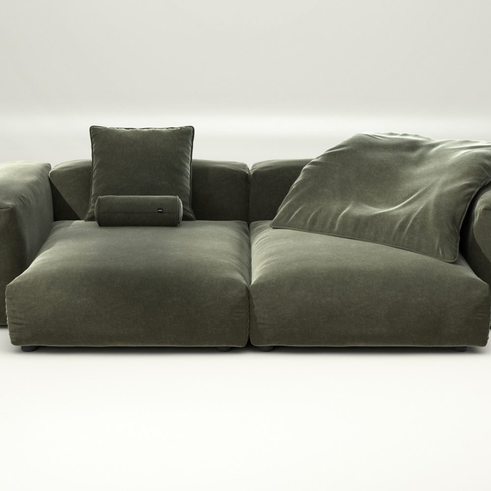 vetsak | Sofa Set 02 XLarge - suave - pine | Modular Sofa | 3.5 Seater | Big Sofa
