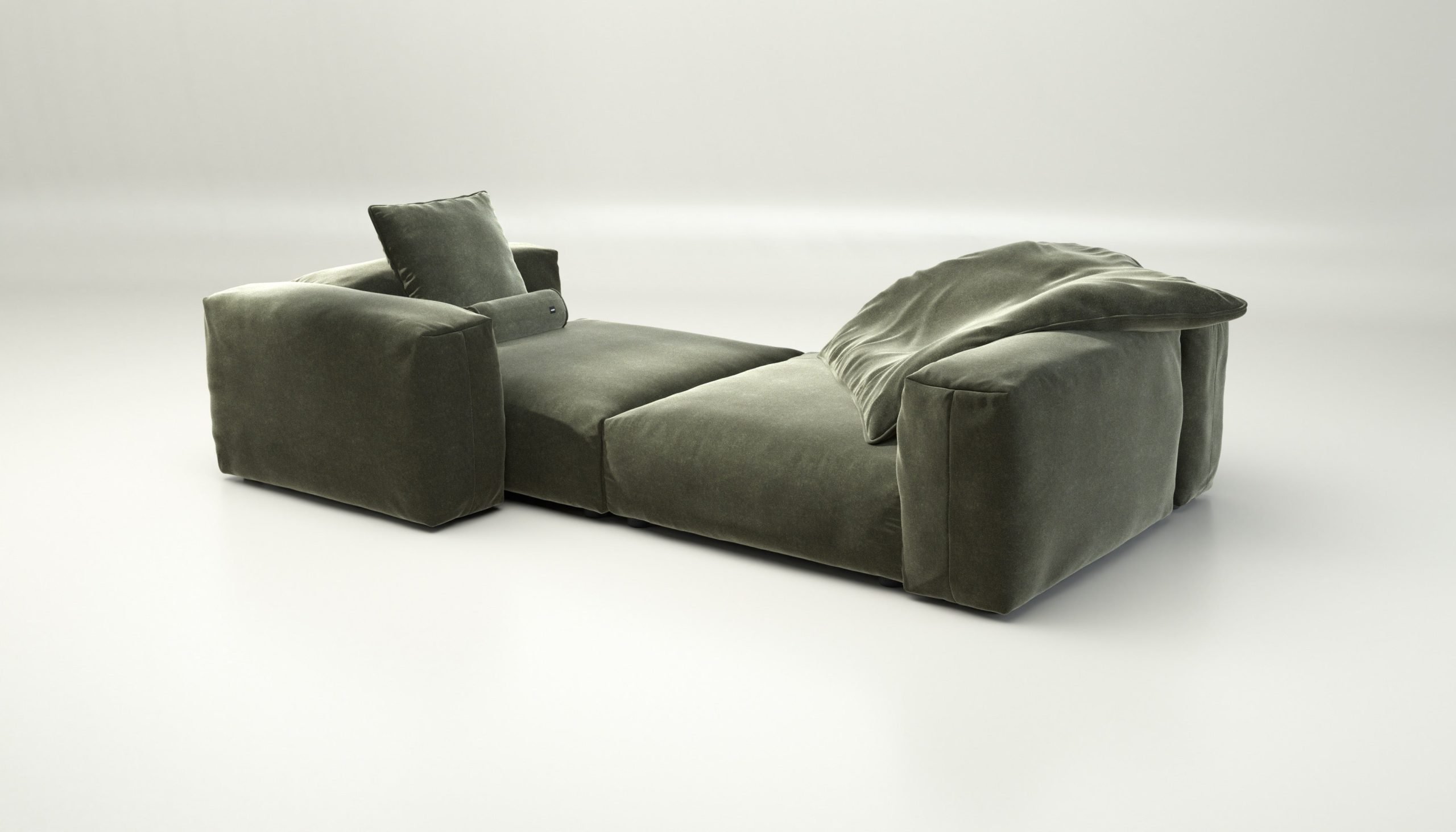 vetsak | Sofa Set 02 XLarge - suave - pine | Modular Sofa | 3.5 Seater | Big Sofa