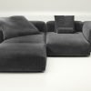 vetsak | Sofa Set 03 - cord velour - dark grey | Modular Sofa | 3.5 Seater | Big Sofa | Corner Sofa
