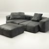 vetsak | Sofa Set 03 - leather - dark grey | Modular Sofa | 3.5 Seater | Big Sofa | Corner Sofa