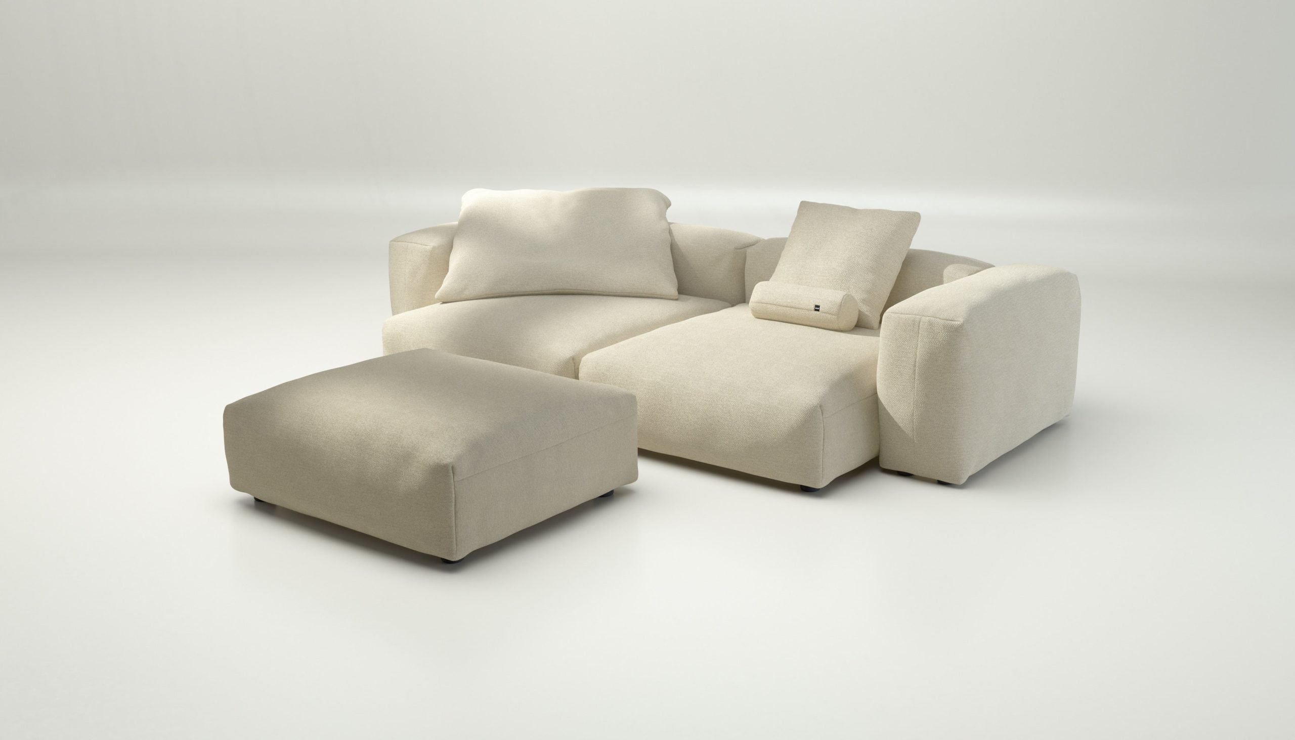 vetsak | Sofa Set 03 - loop loop - duna | Modular Sofa | 3.5 Seater | Big Sofa | Corner Sofa