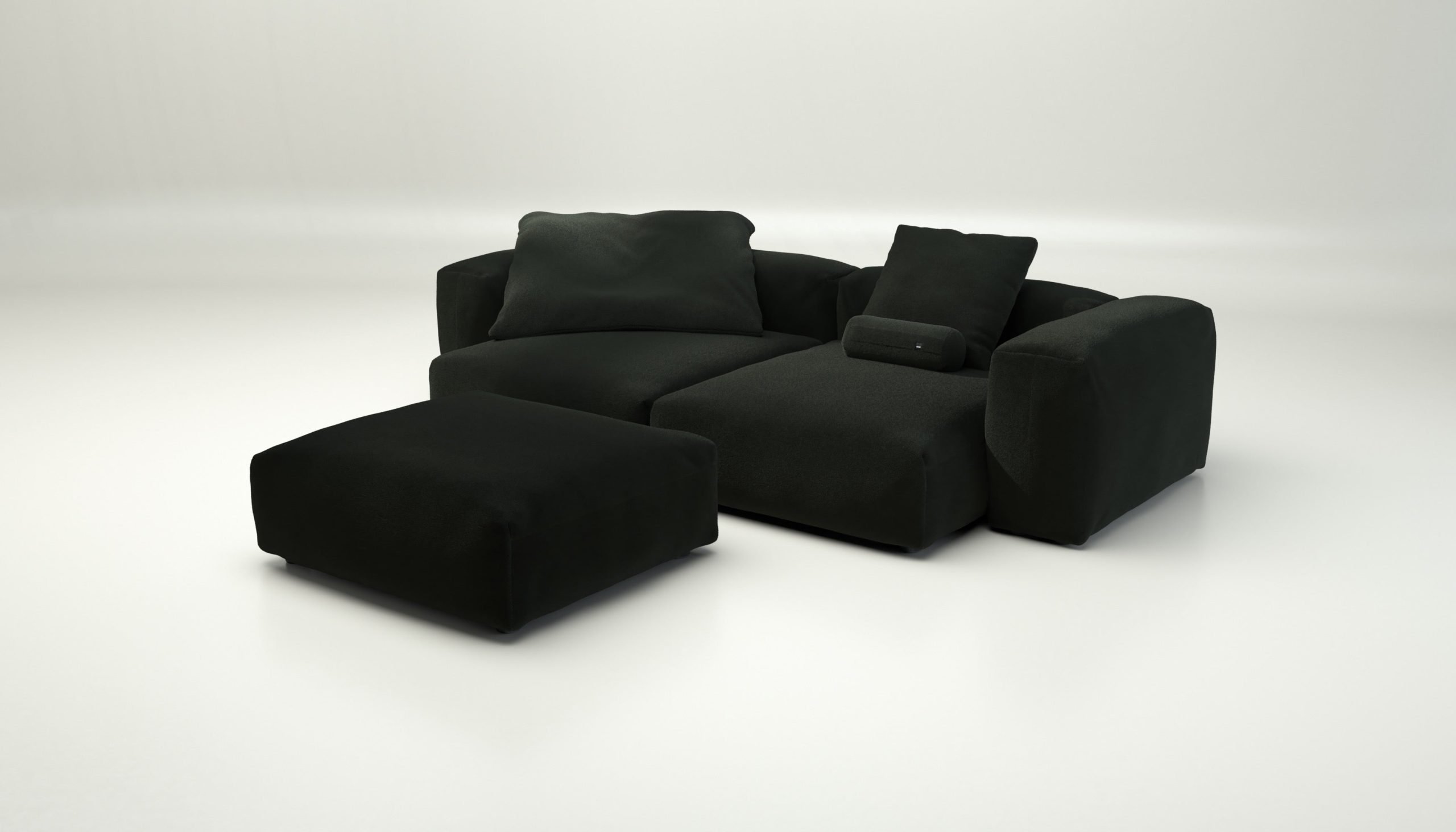 vetsak | Sofa Set 03 - loop loop - mousse | Modular Sofa | 3.5 Seater | Big Sofa | Corner Sofa