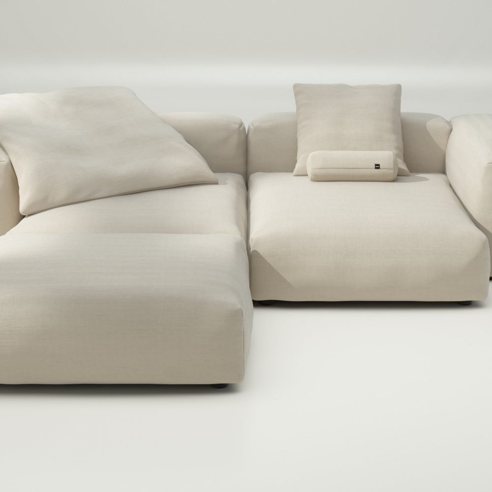 vetsak | Sofa Set 03 - pique - beige | Modular Sofa | 3.5 Seater | Big Sofa | Corner Sofa