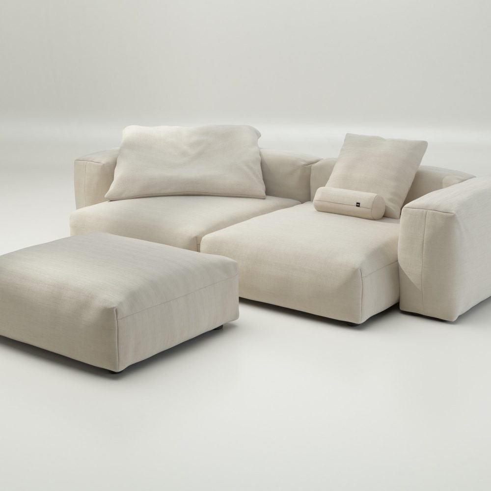 vetsak | Sofa Set 03 - pique - beige | Modular Sofa | 3.5 Seater | Big Sofa | Corner Sofa