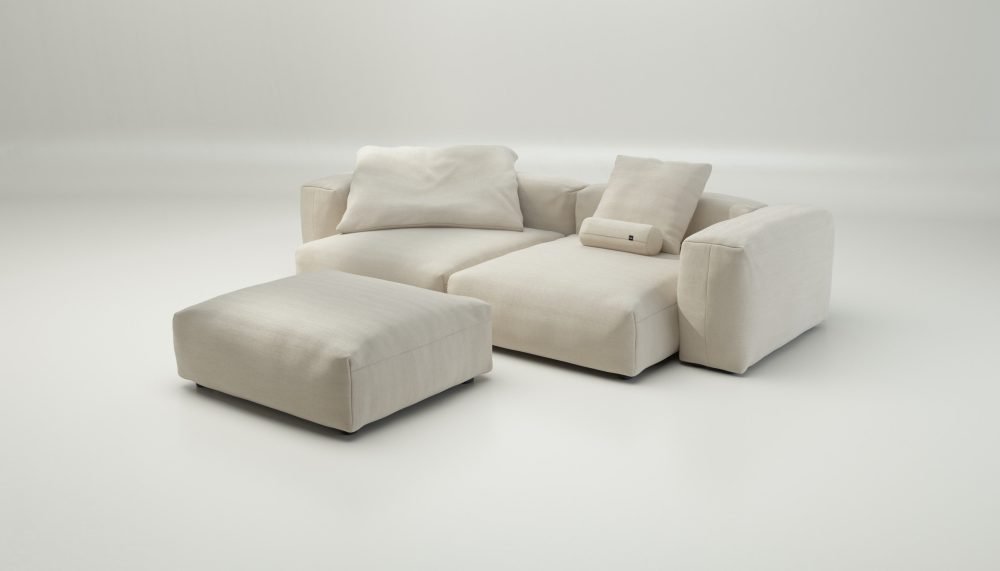 vetsak | Sofa Set 03 - pique - beige | Modular Sofa | 3.5 Seater | Big Sofa | Corner Sofa