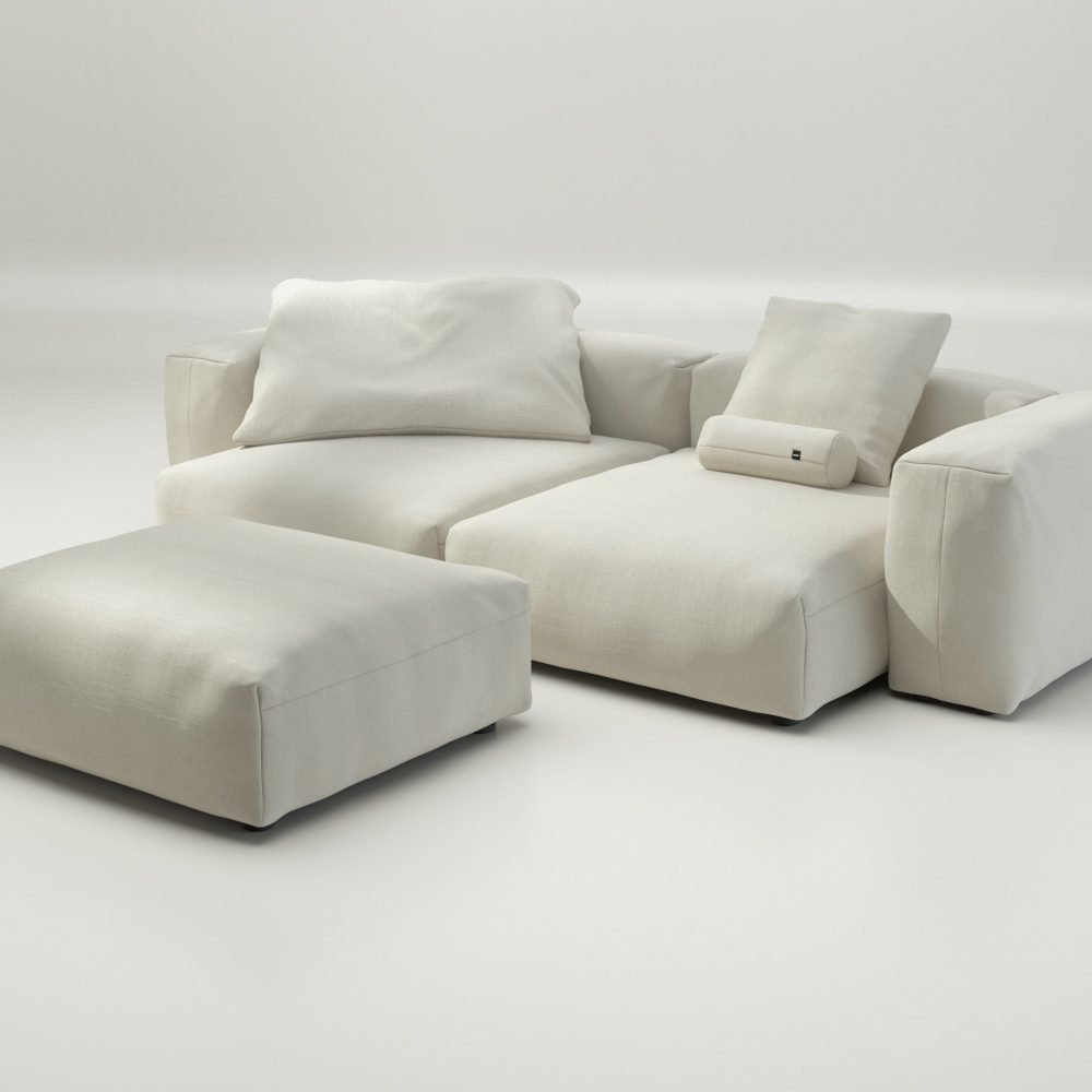 vetsak | Sofa Set 03 - pique - creme | Modular Sofa | 3.5 Seater | Big Sofa | Corner Sofa