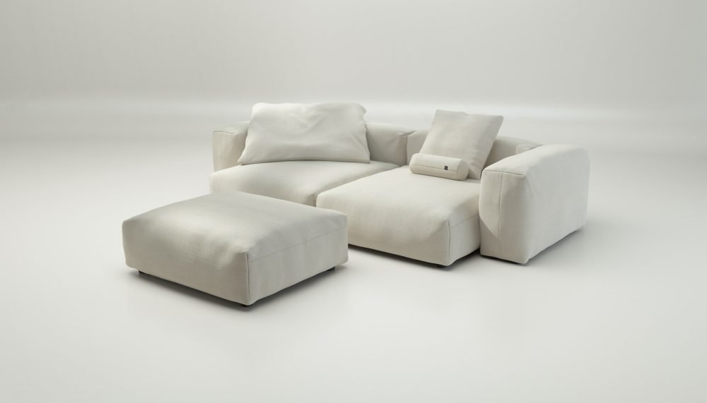 vetsak | Sofa Set 03 - pique - creme | Modular Sofa | 3.5 Seater | Big Sofa | Corner Sofa