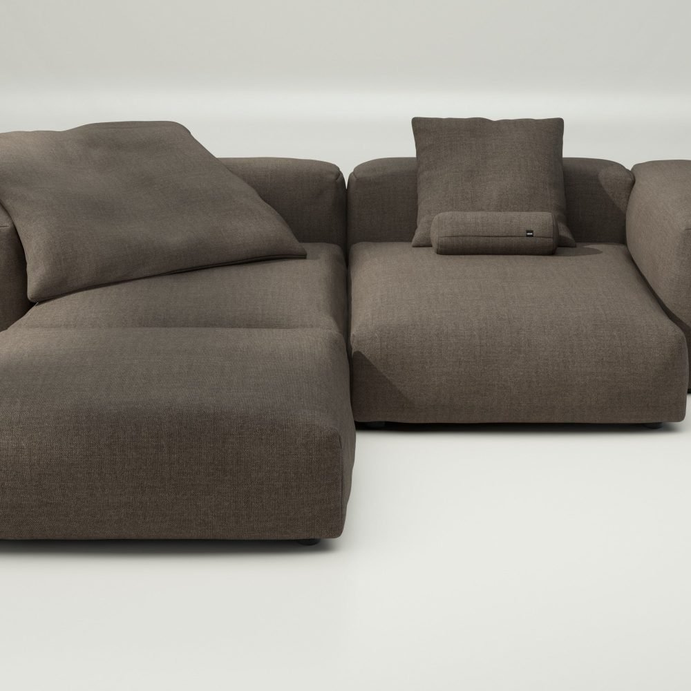 vetsak | Sofa Set 03 - pique - taupe | Modular Sofa | 3.5 Seater | Big Sofa | Corner Sofa