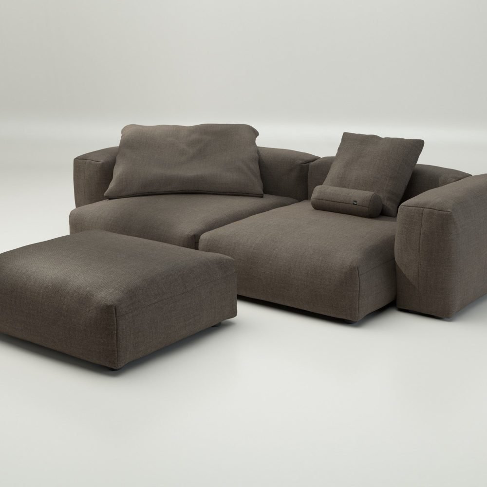 vetsak | Sofa Set 03 - pique - taupe | Modular Sofa | 3.5 Seater | Big Sofa | Corner Sofa