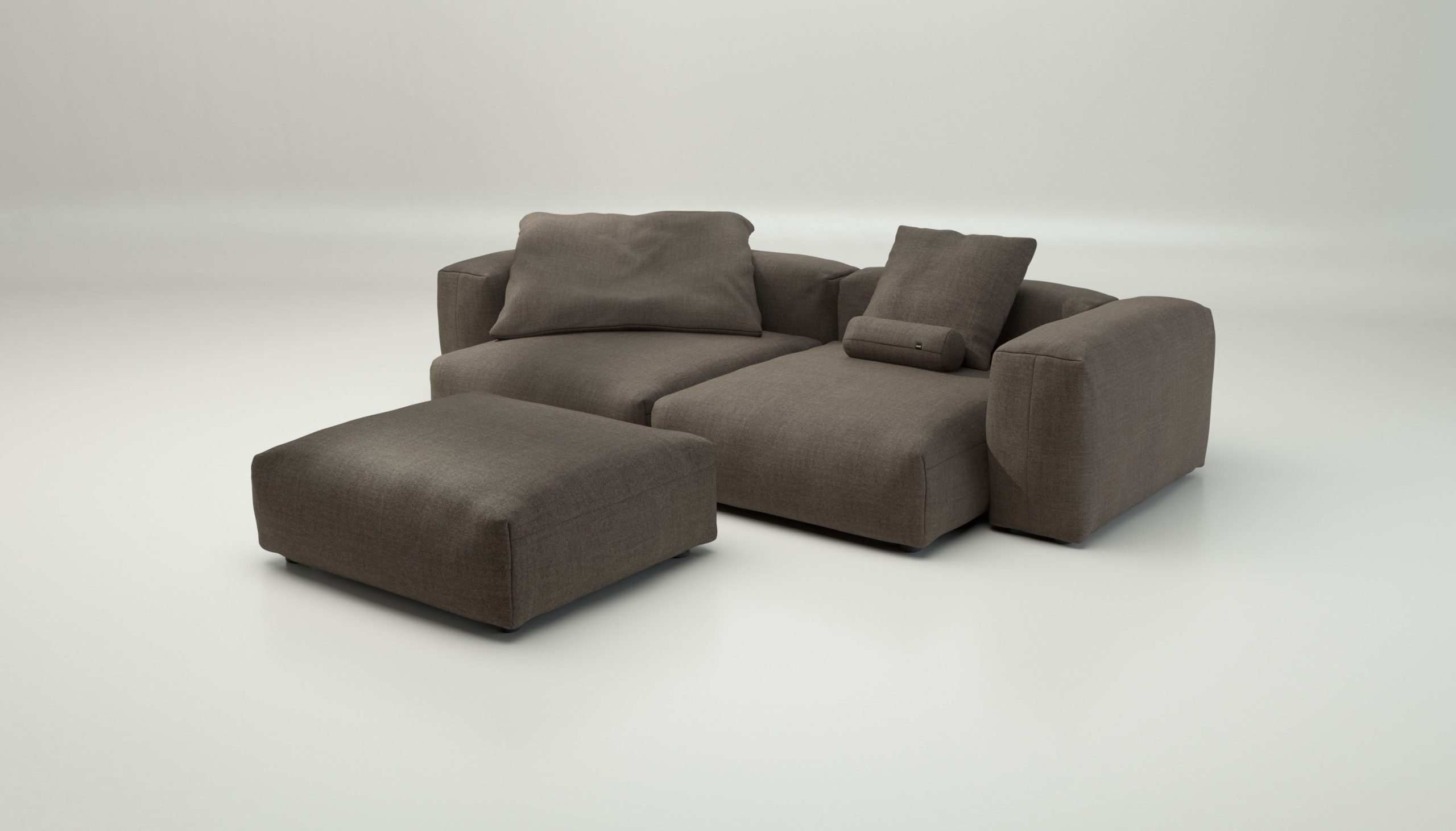 vetsak | Sofa Set 03 - pique - taupe | Modular Sofa | 3.5 Seater | Big Sofa | Corner Sofa