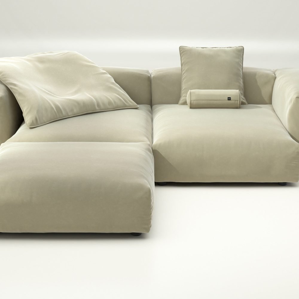 vetsak | Sofa Set 03 - suave - clay | Modular Sofa | 3.5 Seater | Big Sofa | Corner Sofa