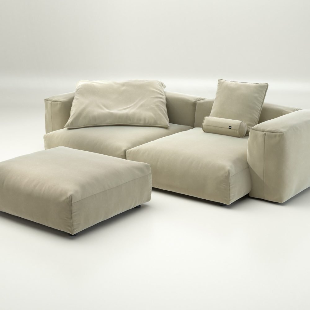 vetsak | Sofa Set 03 - suave - clay | Modular Sofa | 3.5 Seater | Big Sofa | Corner Sofa