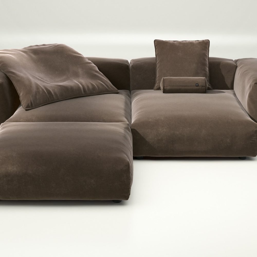 vetsak | Sofa Set 03 - suave - espresso | Modular Sofa | 3.5 Seater | Big Sofa | Corner Sofa