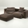 vetsak | Sofa Set 03 - suave - espresso | Modular Sofa | 3.5 Seater | Big Sofa | Corner Sofa