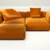 vetsak | Sofa Set 03 - suave - orange blaze | Modular Sofa | 3.5 Seater | Big Sofa | Corner Sofa