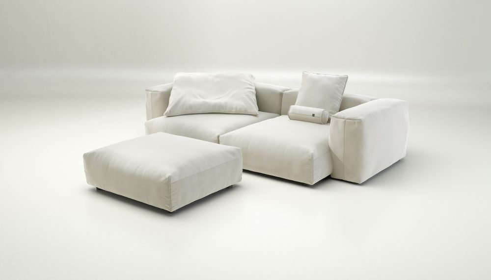 vetsak | Sofa Set 03 - suave - pearl | Modular Sofa | 3.5 Seater | Big Sofa | Corner Sofa
