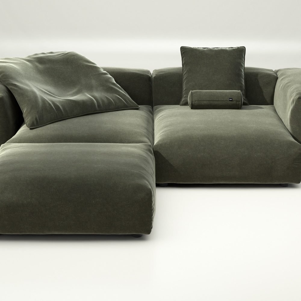 vetsak | Sofa Set 03 - suave - pine | Modular Sofa | 3.5 Seater | Big Sofa | Corner Sofa