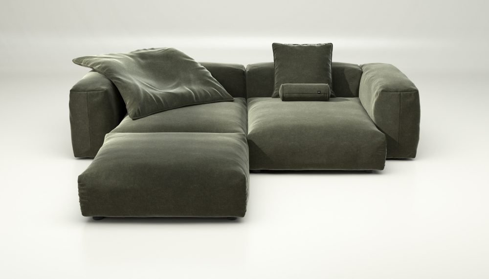 vetsak | Sofa Set 03 - suave - pine | Modular Sofa | 3.5 Seater | Big Sofa | Corner Sofa