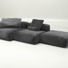 vetsak | Sofa Set 04 - cord velour - dark grey | Modular Sofa | 5 Seater | Big Sofa