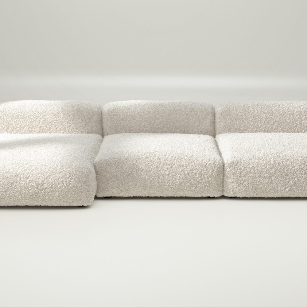 vetsak | Sofa Set 04 - doodle - creme | Modular Sofa | 5 Seater | Big Sofa