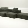 vetsak | Sofa Set 04 - leather - olive | Modular Sofa | 5 Seater | Big Sofa