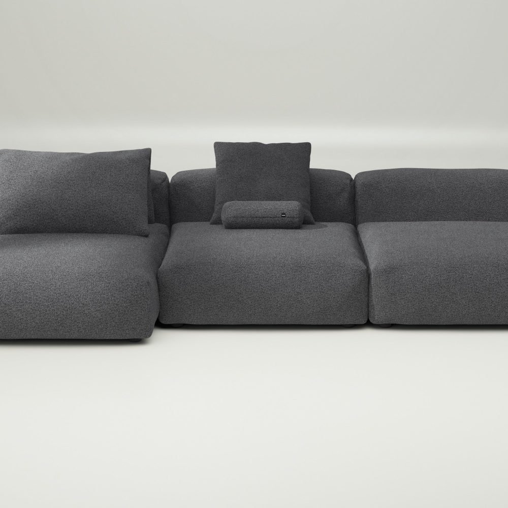 vetsak | Sofa Set 04 - loop loop - anthracite | Modular Sofa | 5 Seater | Big Sofa