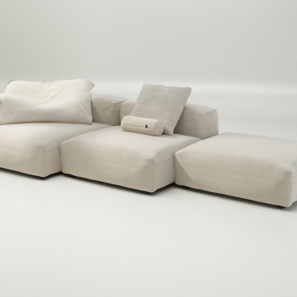 vetsak | Sofa Set 04 - pique - beige | Modular Sofa | 5 Seater | Big Sofa