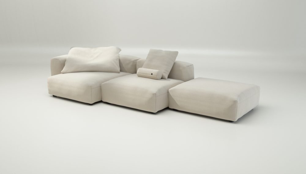 vetsak | Sofa Set 04 - pique - beige | Modular Sofa | 5 Seater | Big Sofa