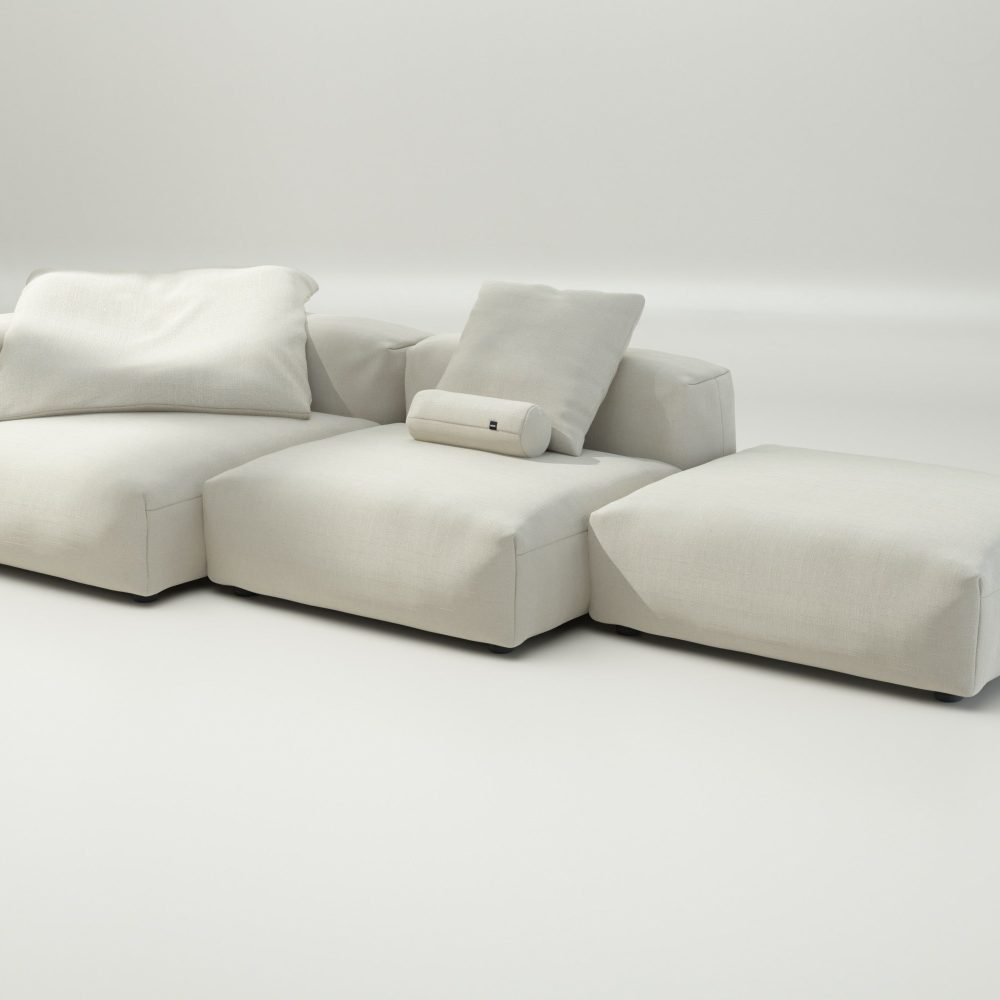 vetsak | Sofa Set 04 - pique - creme | Modular Sofa | 5 Seater | Big Sofa