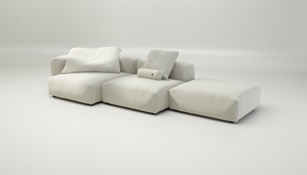 vetsak | Sofa Set 04 - pique - creme | Modular Sofa | 5 Seater | Big Sofa