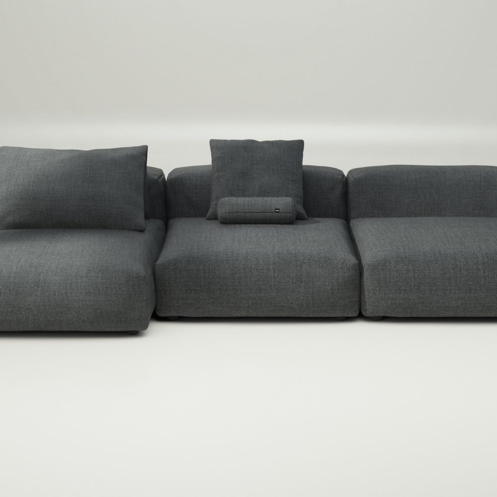 vetsak | Sofa Set 04 - pique - dark grey | Modular Sofa | 5 Seater | Big Sofa