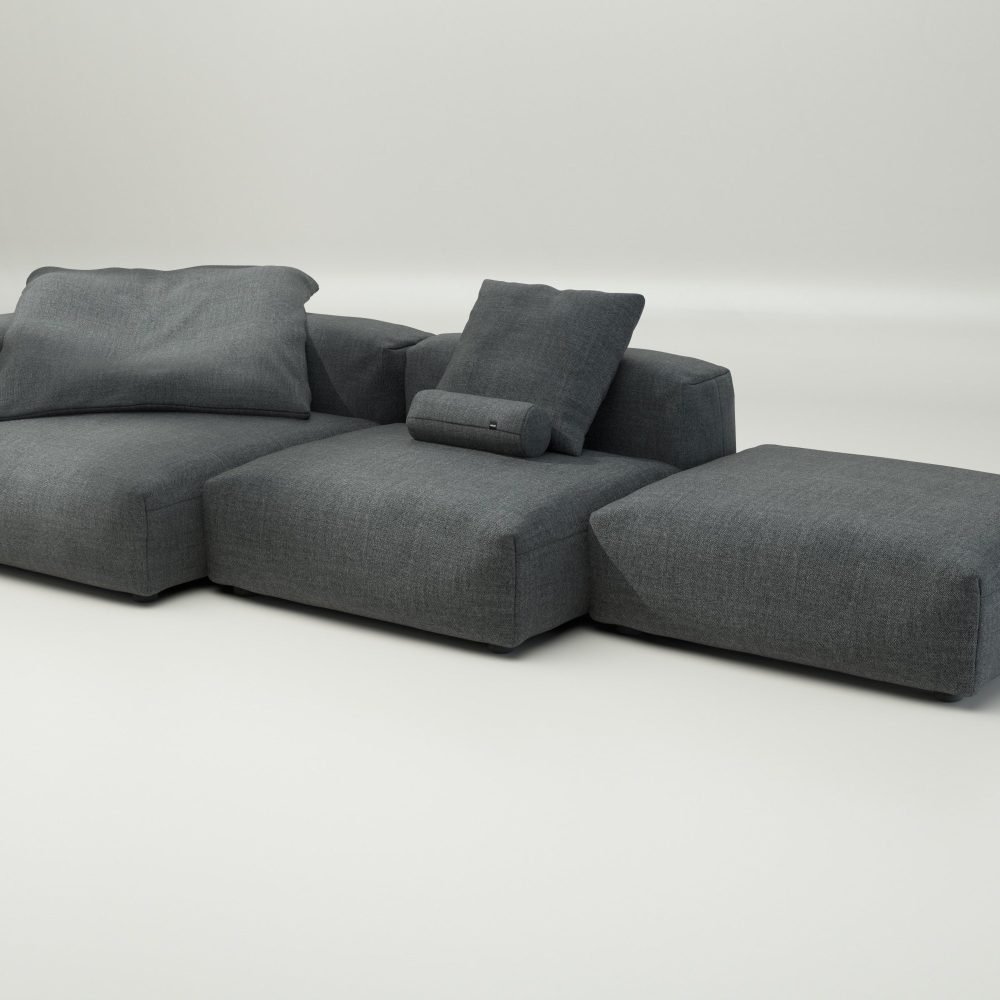 vetsak | Sofa Set 04 - pique - dark grey | Modular Sofa | 5 Seater | Big Sofa