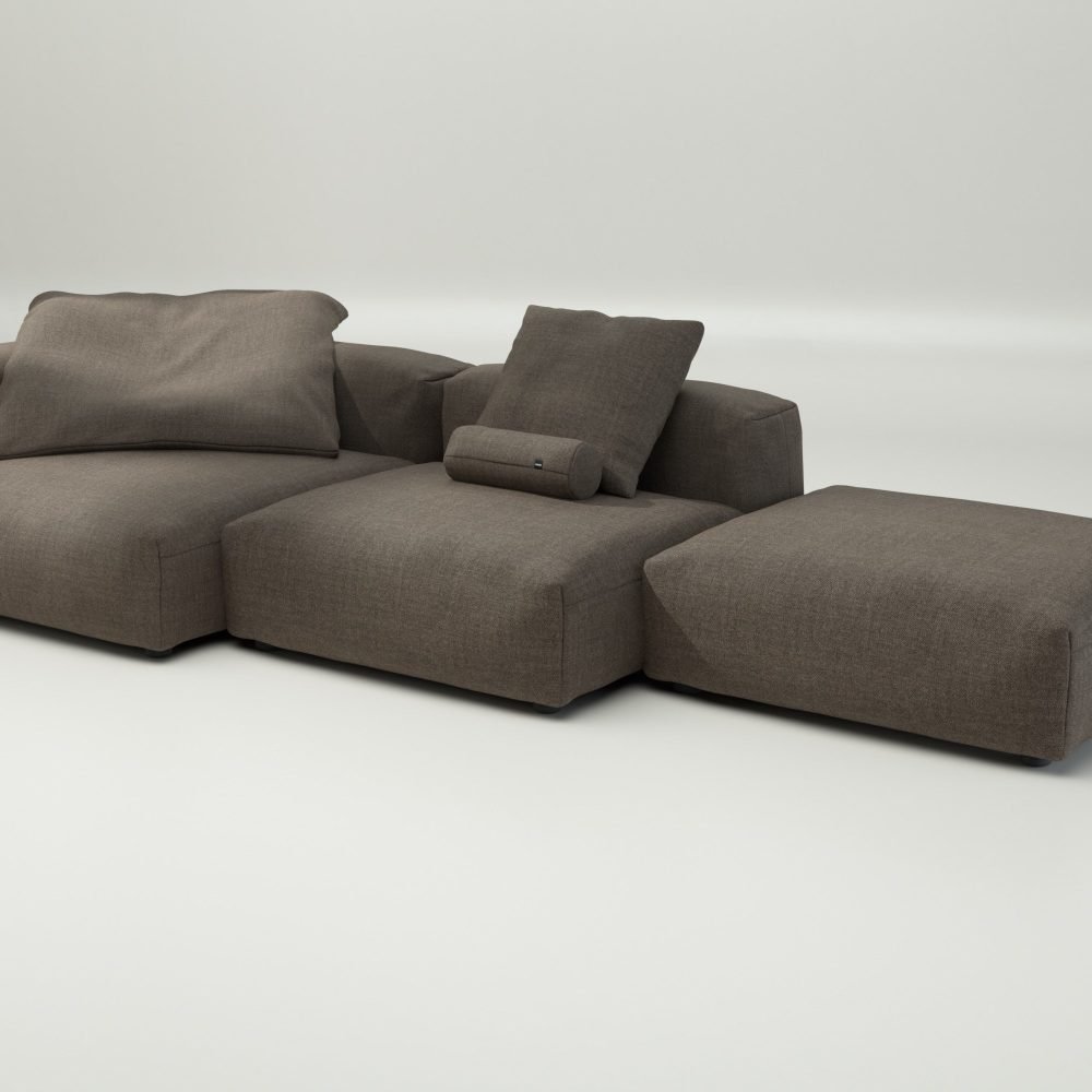 vetsak | Sofa Set 04 - pique - taupe | Modular Sofa | 5 Seater | Big Sofa