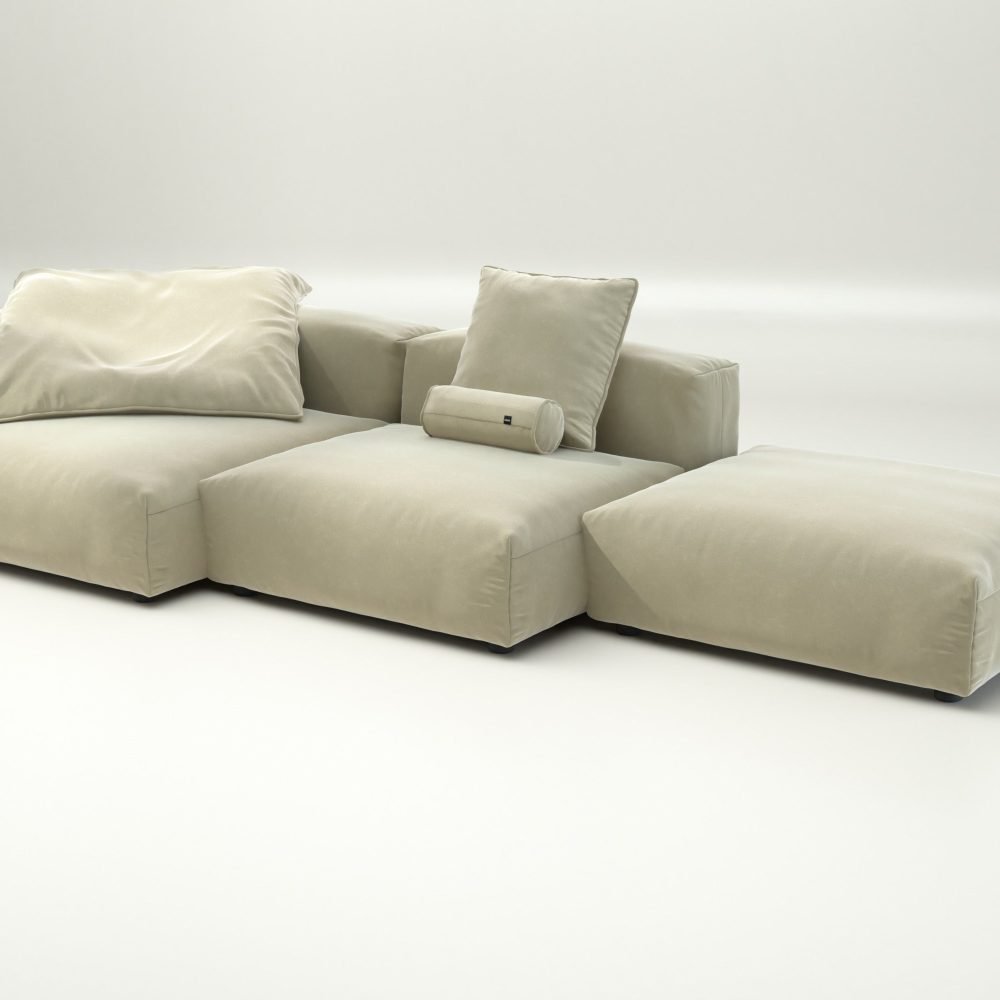 vetsak | Sofa Set 04 - suave - clay | Modular Sofa | 5 Seater | Big Sofa