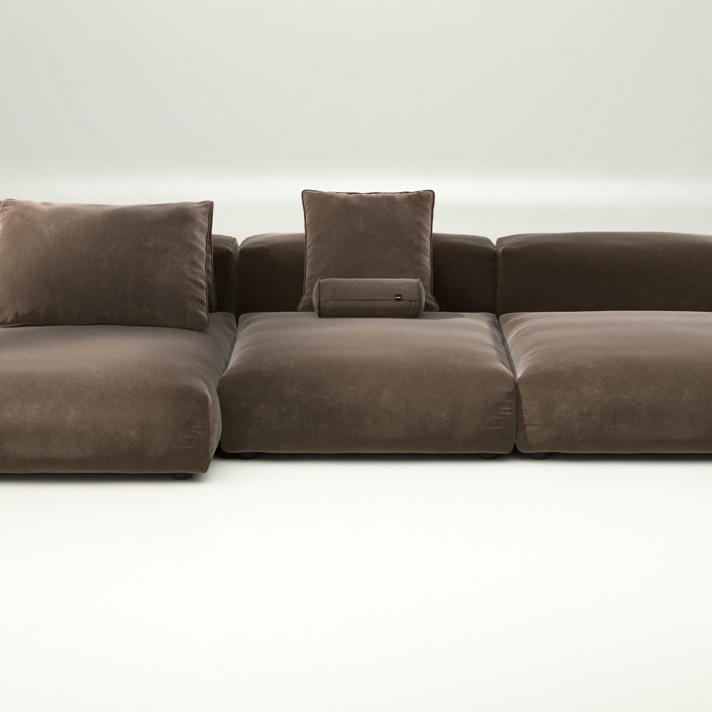 vetsak | Sofa Set 04 - suave - espresso | Modular Sofa | 5 Seater | Big Sofa